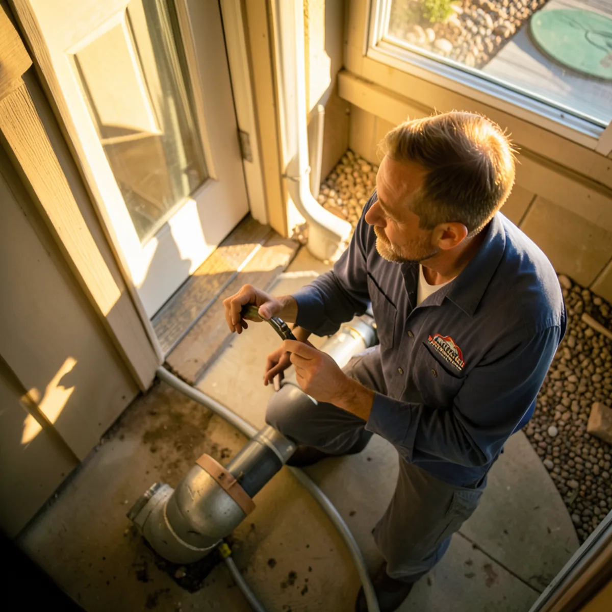 Arapahoe County sewer repair - camera inspection monitor