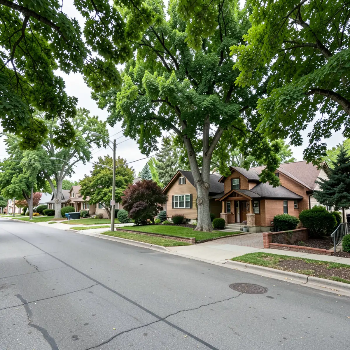 Arvada sewer repair - neighborhood streetscape