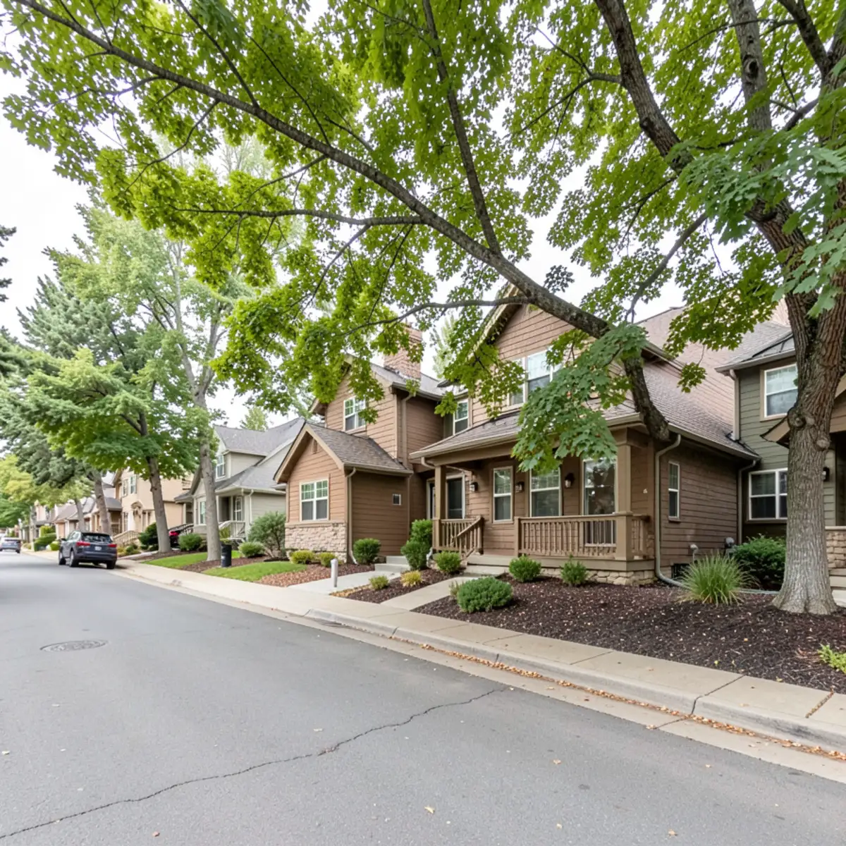 Castle Pines sewer repair - neighborhood streetscape
