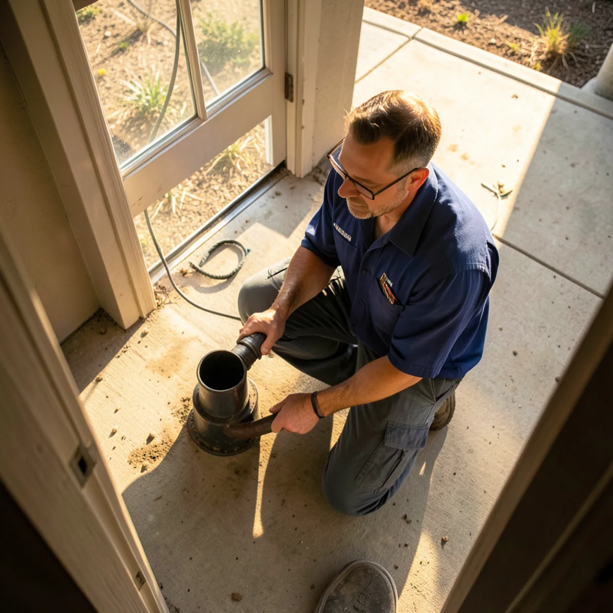 Centennial sewer repair - camera inspection monitor