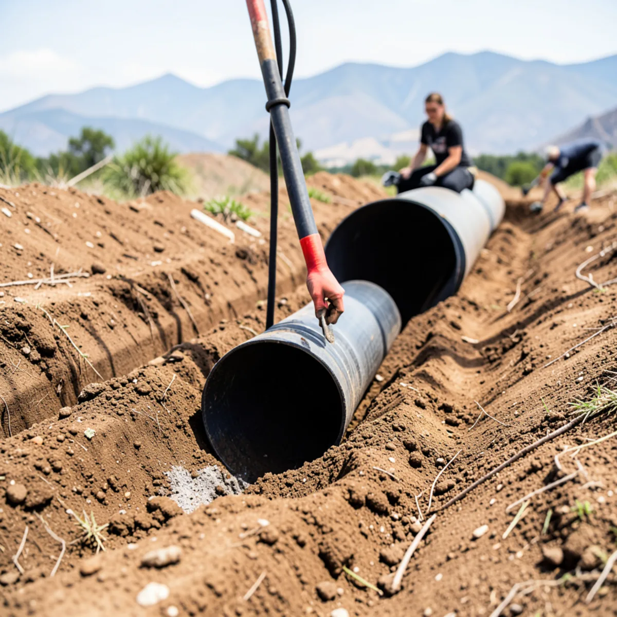 Columbine sewer repair - underground utility geology