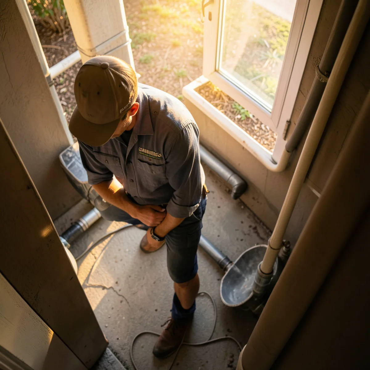 Columbine sewer repair - camera inspection monitor