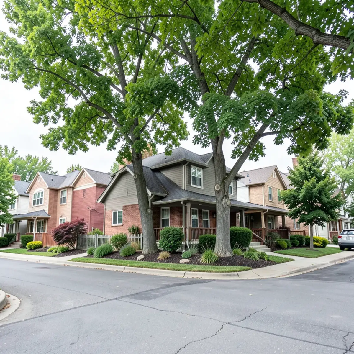 Douglas County sewer repair - neighborhood streetscape