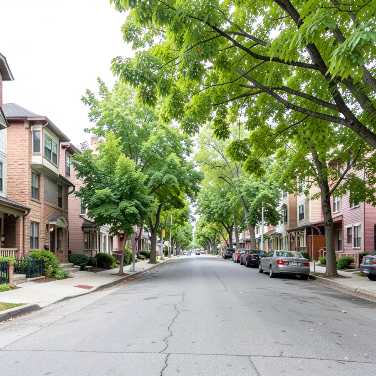 Englewood sewer repair - neighborhood streetscape