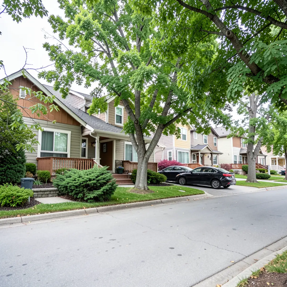 Foxfield sewer repair - neighborhood streetscape