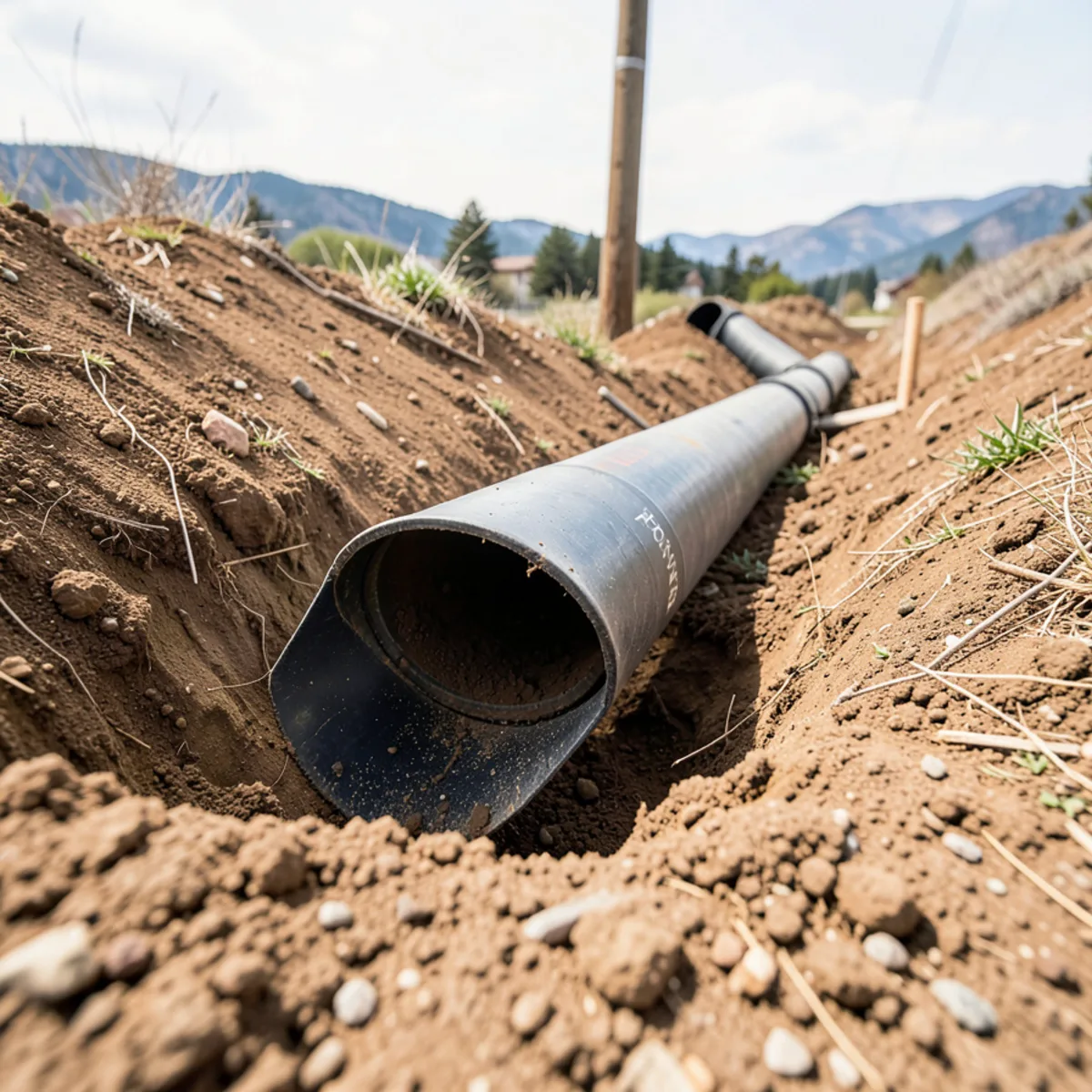 Foxfield sewer repair - underground utility geology