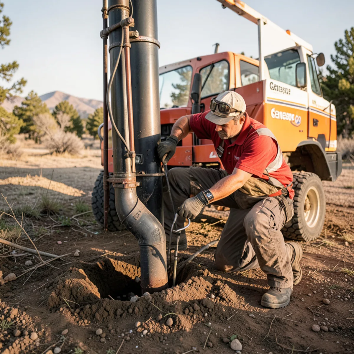 Genesee sewer repair - sewer repair worksite