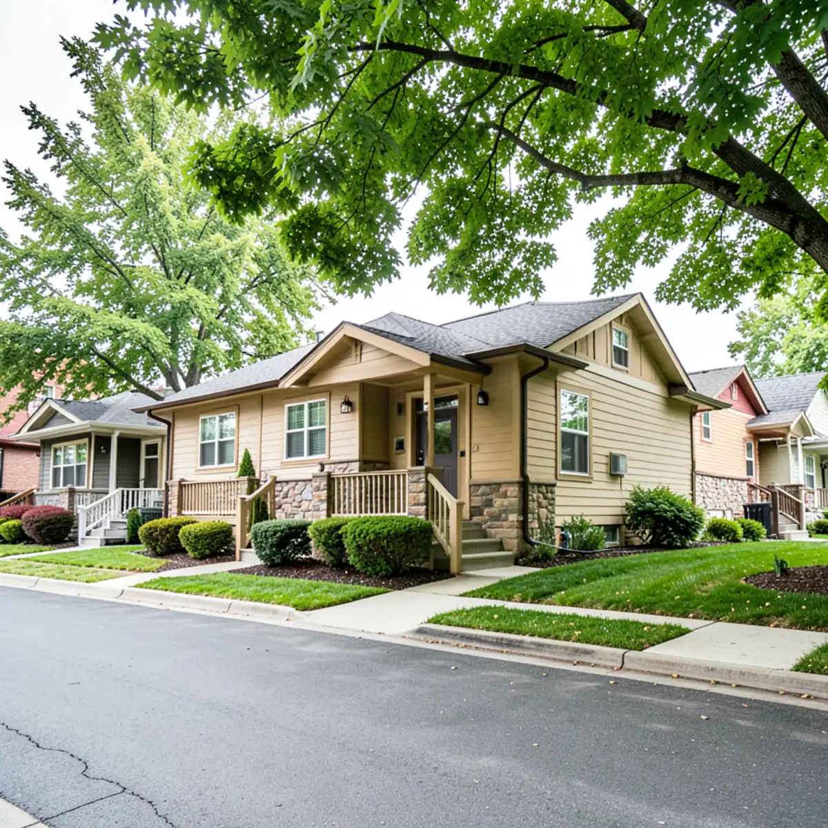 Greenwood Village sewer repair - neighborhood streetscape