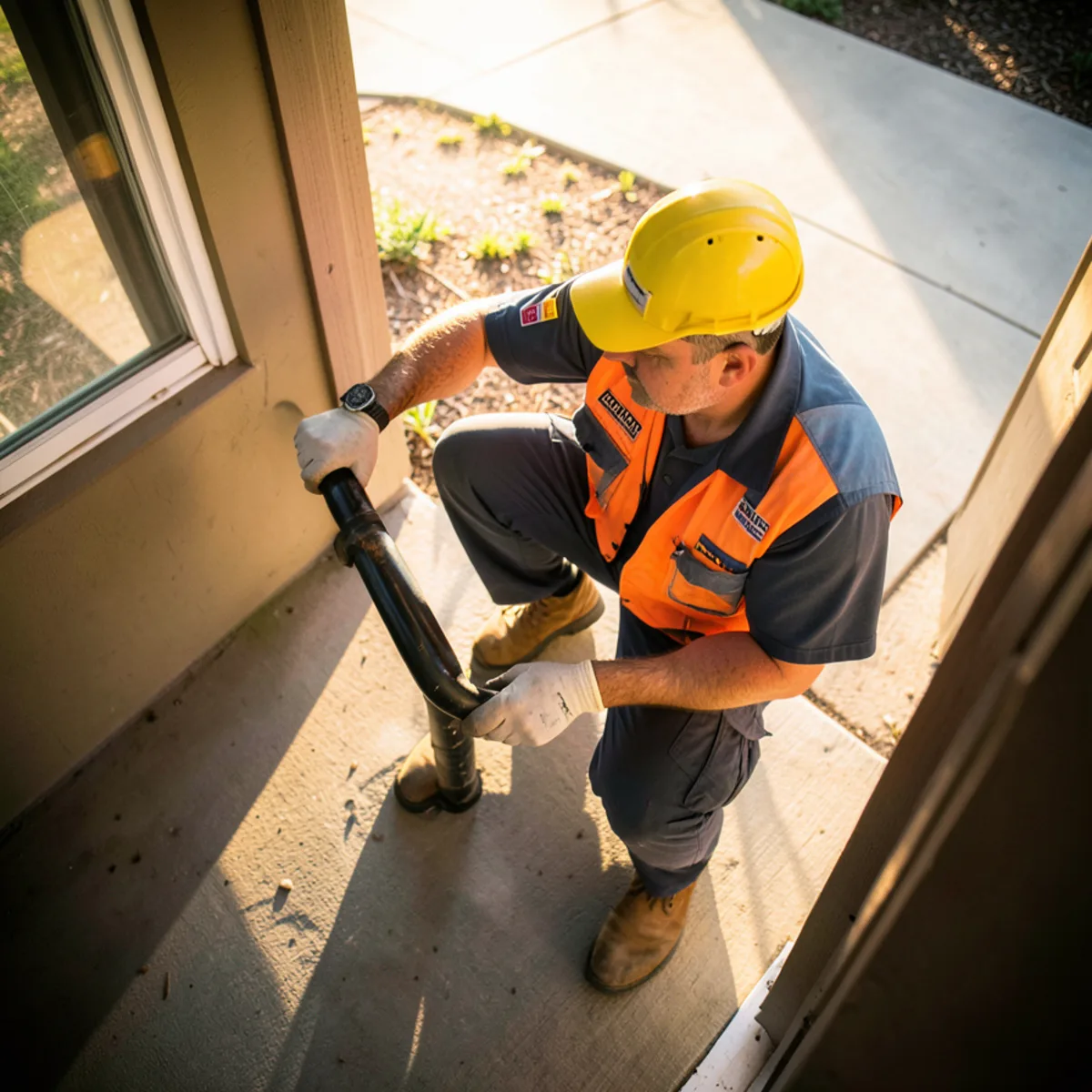 Greenwood Village sewer repair - camera inspection monitor