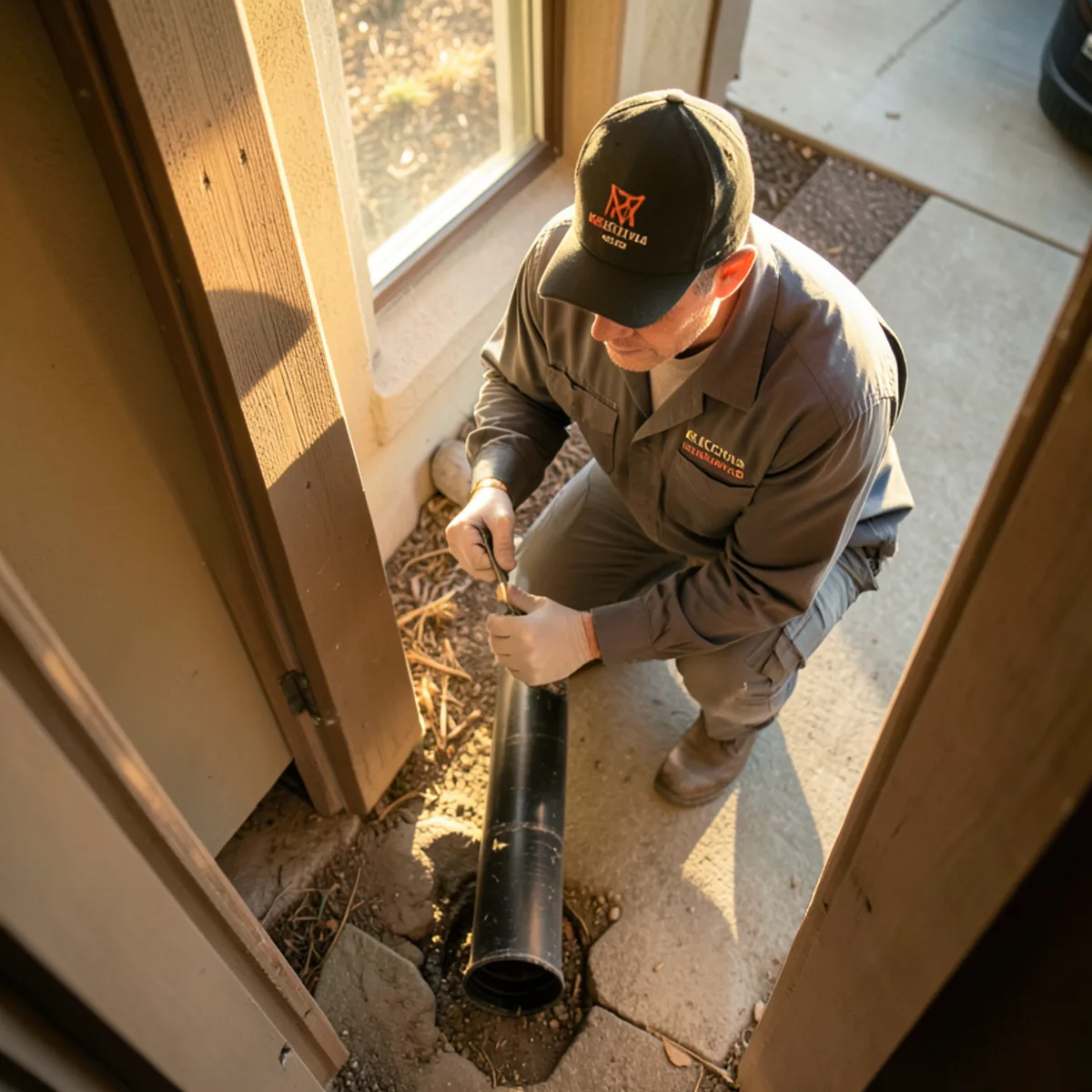 Ken Caryl sewer repair - camera inspection monitor