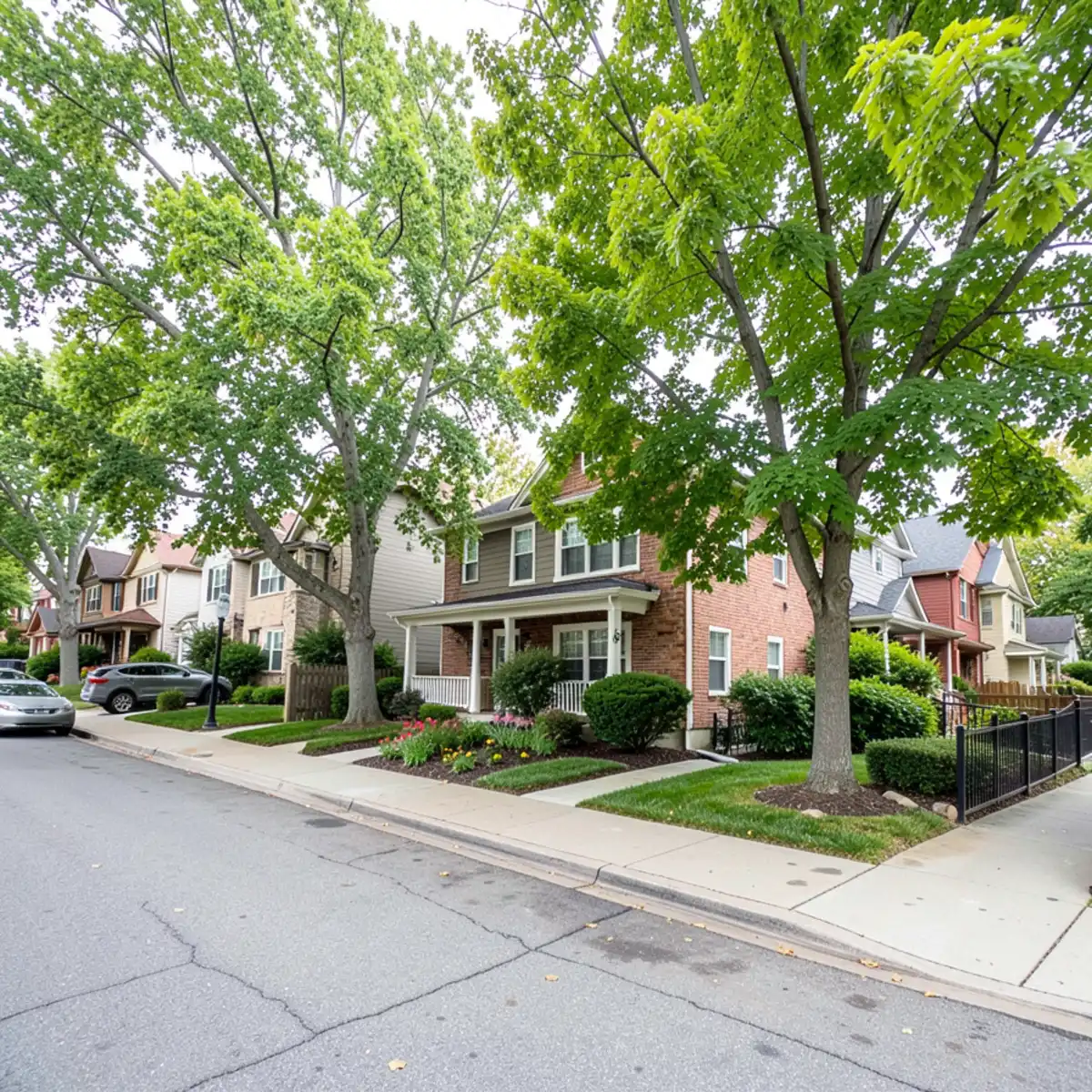 Lakewood sewer repair - neighborhood streetscape