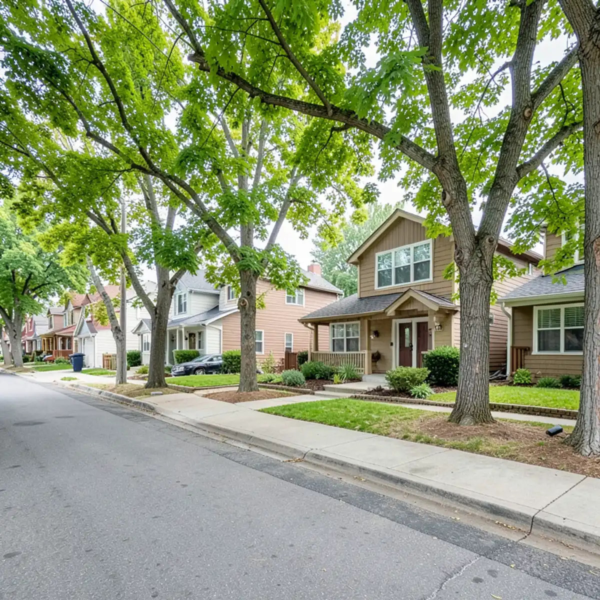 Morrison sewer repair - neighborhood streetscape