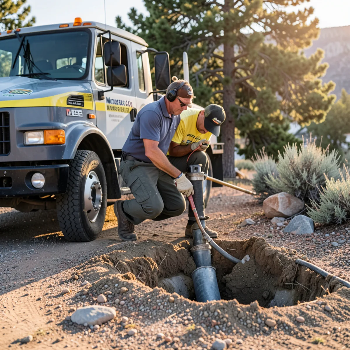 Morrison sewer repair - sewer repair worksite
