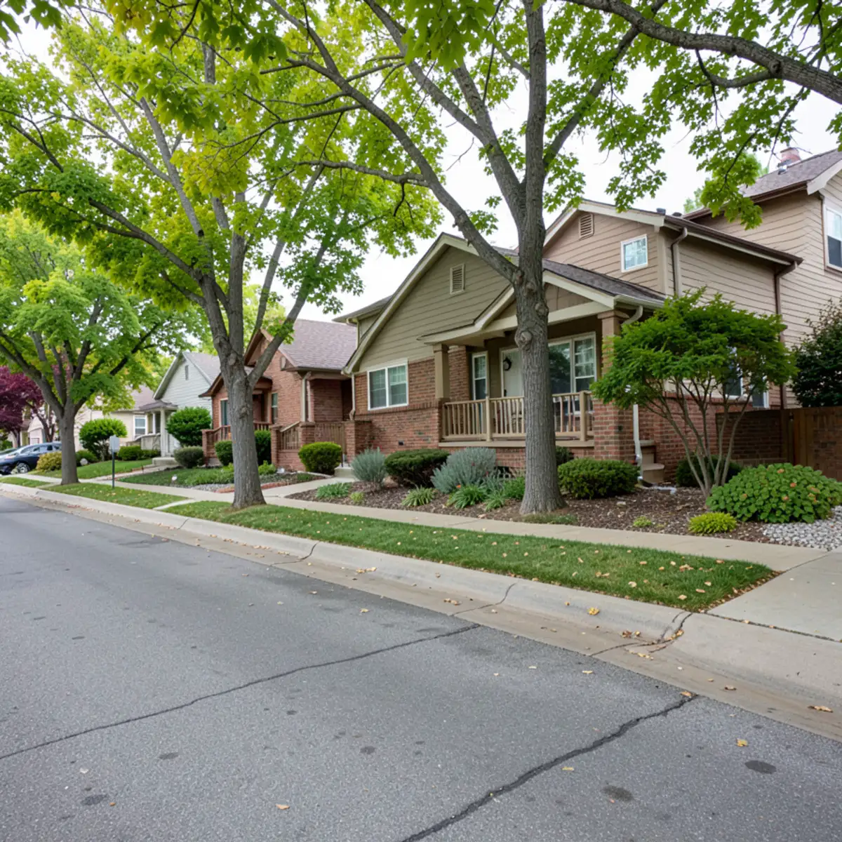 Roxborough Park sewer repair - neighborhood streetscape