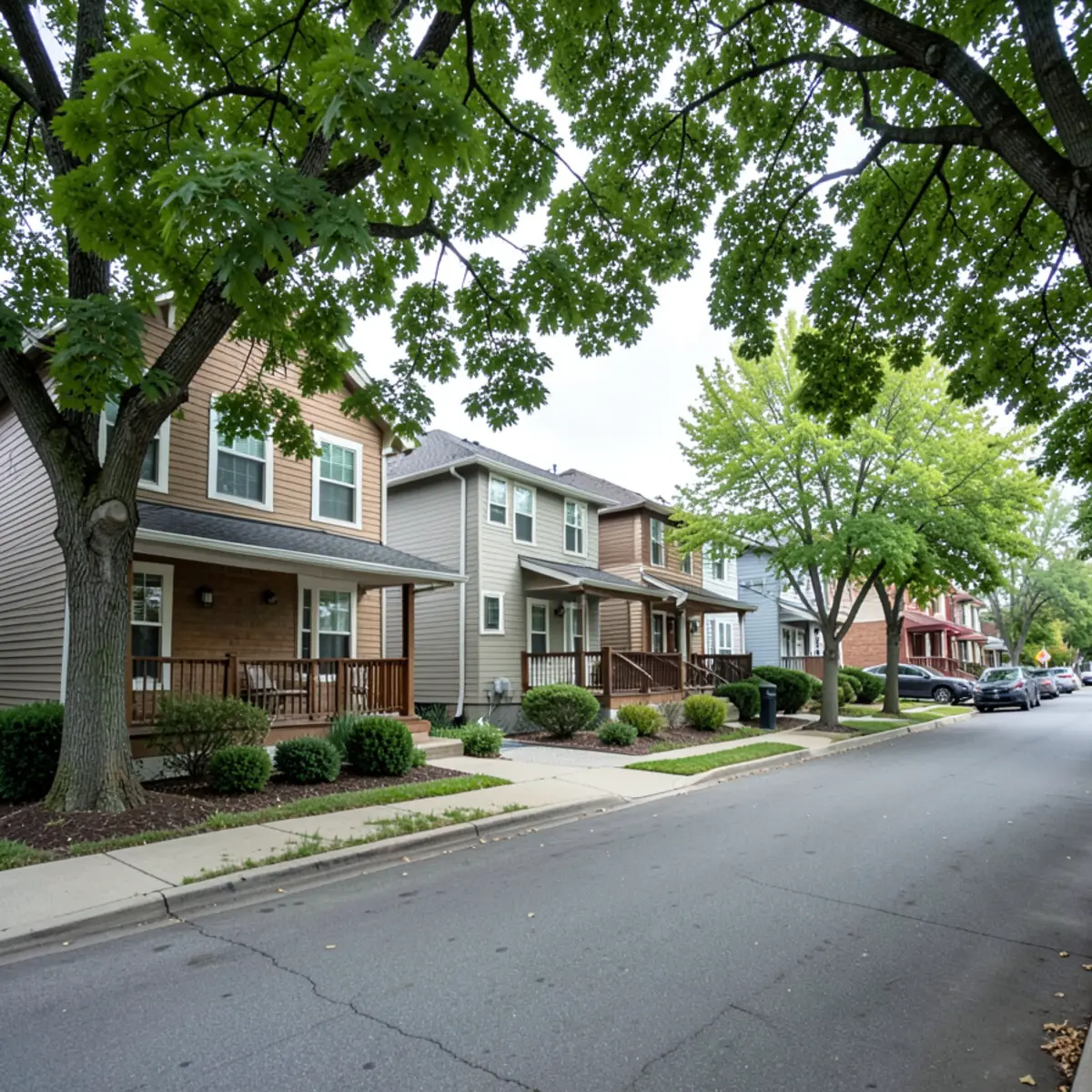 Sheridan sewer repair - neighborhood streetscape