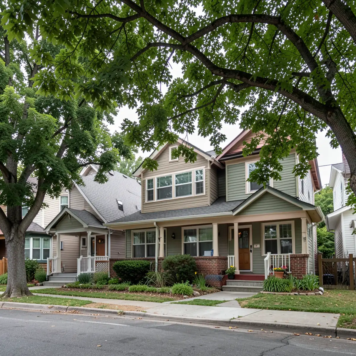 Wheat Ridge sewer repair - neighborhood streetscape