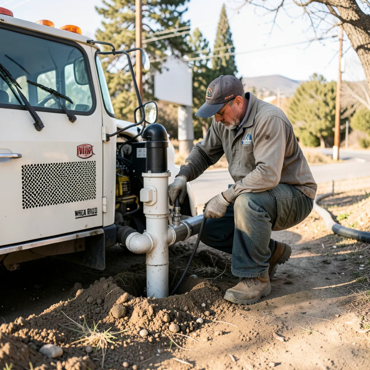 Wheat Ridge sewer repair - sewer repair worksite