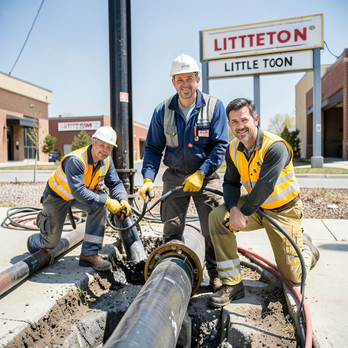 Broken sewer pipe repair in Littleton, CO