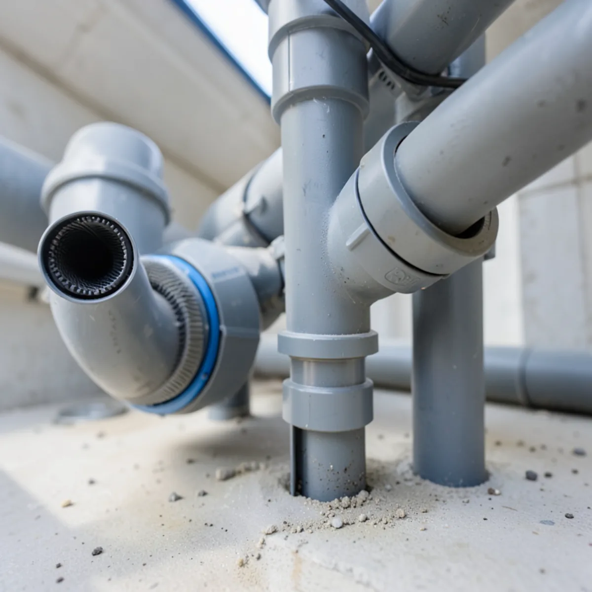 Sewer camera inspection in Littleton, CO - restored pipe connection