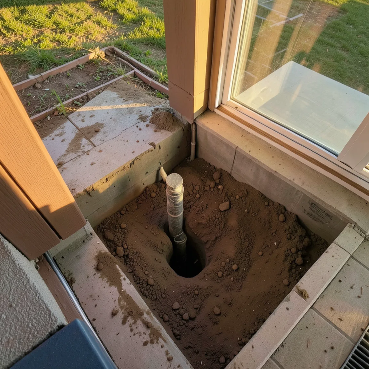 Sewer drain line repair in Littleton, CO - completed worksite restoration