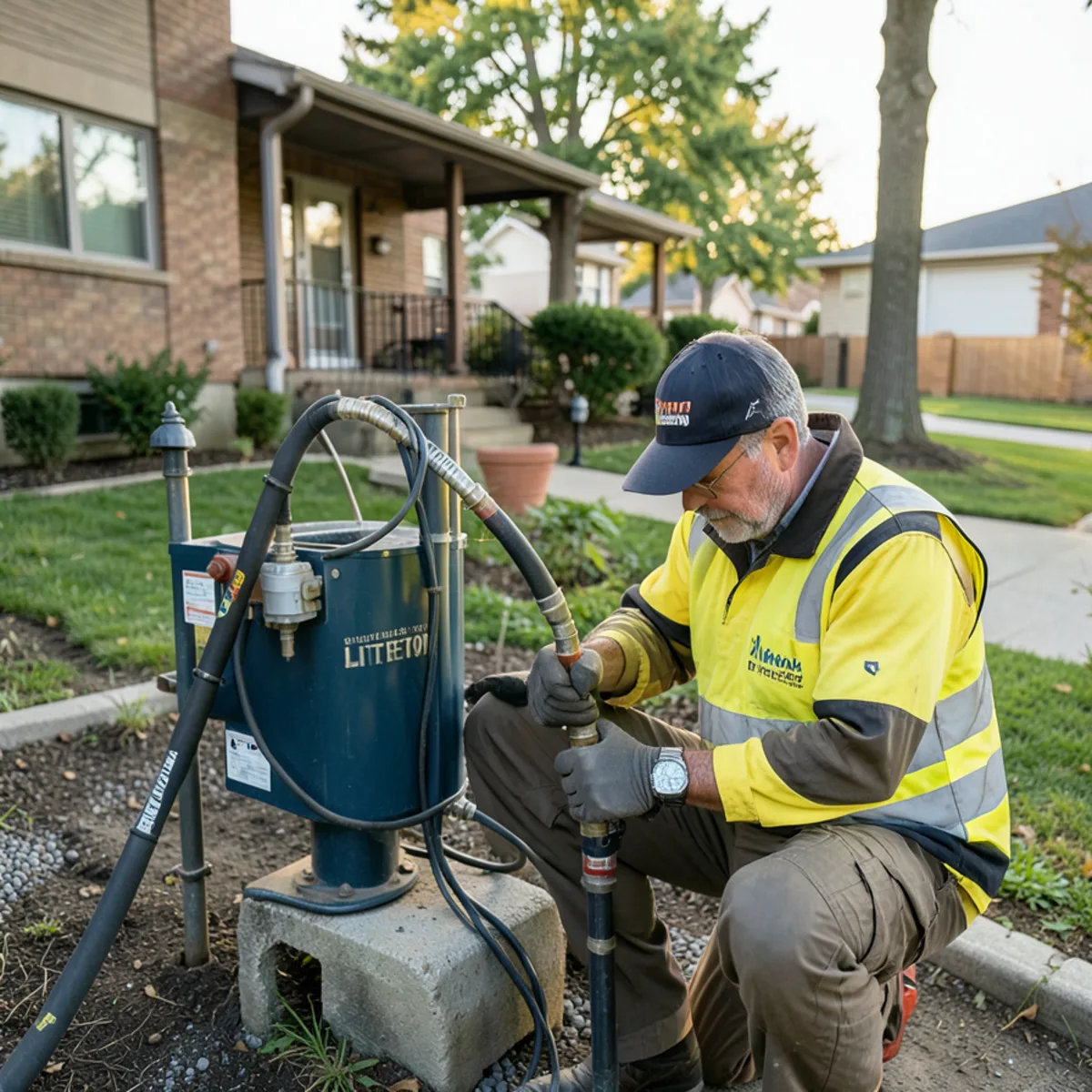 Sewer leak & sewer gas detection in Littleton - equipment operation process