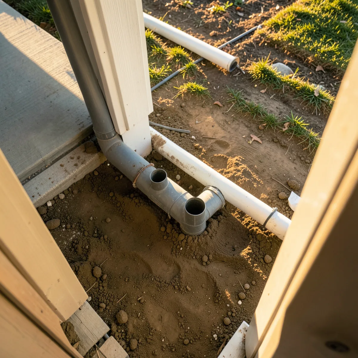 Offset & bellied sewer pipe repair, Littleton CO - completed worksite restoration