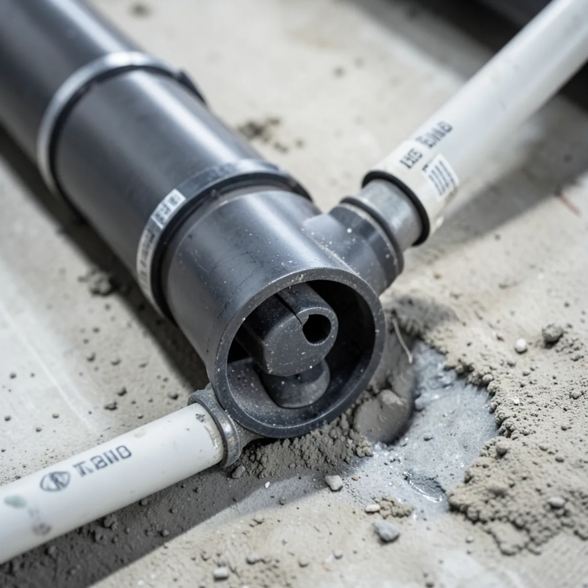 Sewer line repair in Littleton, CO - restored pipe connection