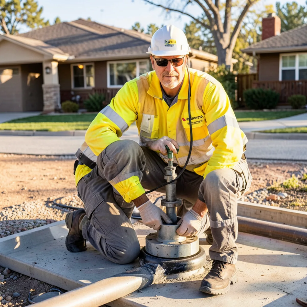 Sewer pipe lining in Littleton, CO - equipment operation process